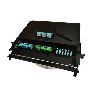 19" LC Fiber Bağlantı Paneli MTP MPO 1U Metal Fiber Sonlandırma Kutusu