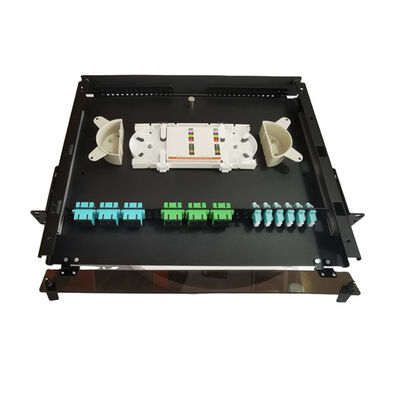 19" LC Fiber Bağlantı Paneli MTP MPO 1U Metal Fiber Sonlandırma Kutusu