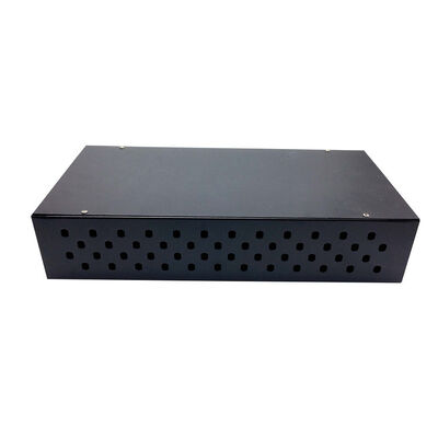 Soğuk Rulo Çelik Raf Fiber Optik Yama Paneli 0.8mm Kalın 2U FC Adaptörü