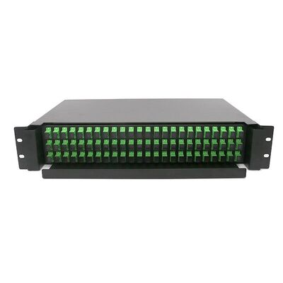 19 İnç 2U Raf Montaj Muhafazası ODF 72 Çekirdek Fiber Bağlantı Paneli Sürgülü Tip