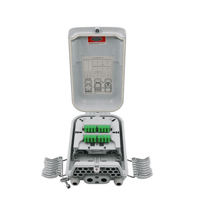FTTx 1x8 PLC Fiber Optik Bölücü Kutusu Dağıtımı IP68 16 Çekirdek