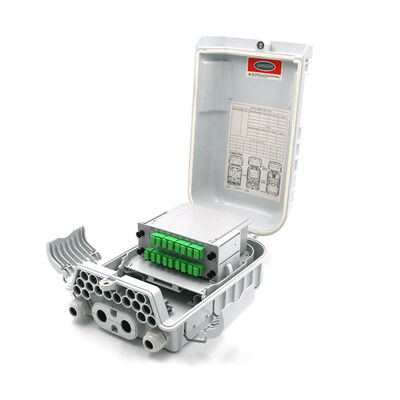 FTTx 1x8 PLC Fiber Optik Bölücü Kutusu Dağıtımı IP68 16 Çekirdek