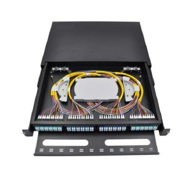 96FO MPO MTP Bağlantı Panelleri LC Dubleks 1U Fiber Bağlantı Paneli 12 Yuva