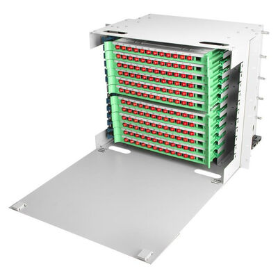 144 Core ODF Bağlantı Paneli Sc / Fc Adaptörü 19 Fiber Optik Bağlantı Paneli