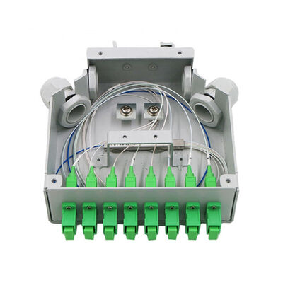 8 Fiber Sc/Apc Fiber Optik Din Ray Terminal Kutusu Gri Soğuk Haddelenmiş Çelik