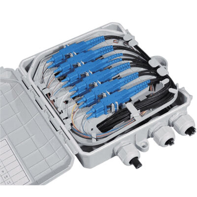 Fiber Optik Terminal Kutusu 12 Çekirdek İç Mekan/Dış Mekan SC/LC/ST/FC Açık Gri