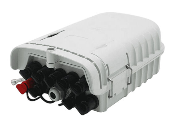 ABS PLC 8 Bağlantı Noktalı Fiber Sonlandırma Kutusu Gri Optik Terminal Muhafazası IP65