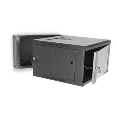 Kasa Sunucu Rafı Duvara Monte Raf Kabini 1.2mm 6U Cam Kapı