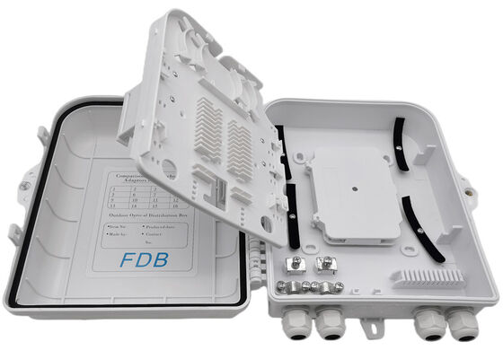 Beyaz Fiber Optik Bölücü Kutusu LC 1x16 PLC Bölücü Duvar Montajı