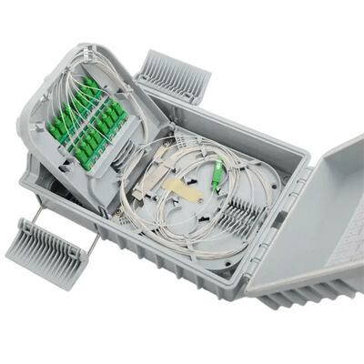 SM / MM Fiber Optik Bölücü Kutusu Açık Gri 1x8 PLC Bölücü