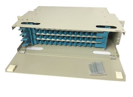 ODF Optik Dağıtım Birimi Singlemode 48 Port Fiber Optik Patch Panel LC