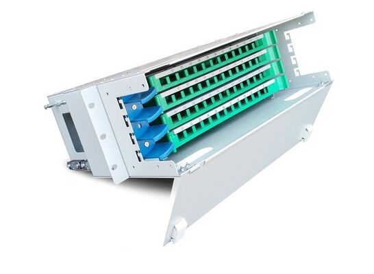 ODF Optik Dağıtım Birimi Singlemode 48 Port Fiber Optik Patch Panel LC