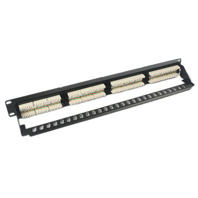 1U 24 Bağlantı Noktalı Keystone Korumasız Bağlantı Paneli Keystone RJ45 Toz Korumalı