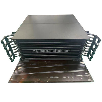 Ağ Kablolaması için LC Dubleks Fiber Optik Patch Panel 430x200x46mm
