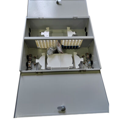 Çift Kapı Çift Kilitli Metal Duvar Montaj Fiber Kapalı 72 Port