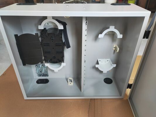 LC/DX Tek Kapılı Duvar Montajı Fiber Optic Enclosure APC/UPC Gri ODF 72Port 144Core