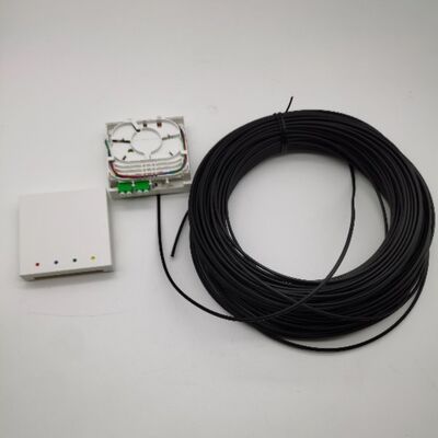 LC/APC önceden bağlantılı lif sonlandırma kutuları 4 fiber 10-100M duvar çıkış kutusu 4fo