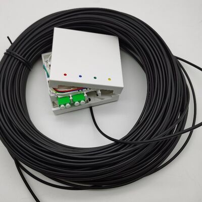 LC/APC önceden bağlantılı lif sonlandırma kutuları 4 fiber 10-100M duvar çıkış kutusu 4fo