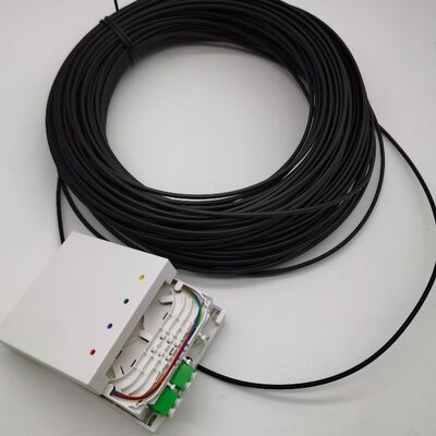 LC/APC önceden bağlantılı lif sonlandırma kutuları 4 fiber 10-100M duvar çıkış kutusu 4fo