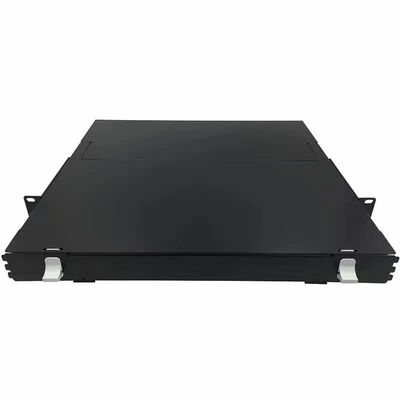 1U 144 çekirdekler MTP MPO -LC Patch panel ODF Şasi kabı 12 kaset için kaydırıcı tip