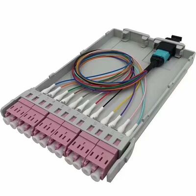 12 Çekirdekli MPO-LC MTP-LC SM OM3 OM4 OM5 breakout Kaset Modülleri Plastik