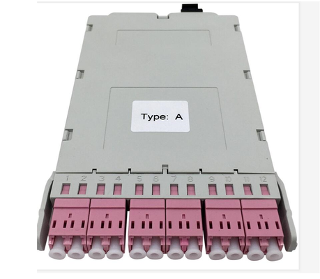 12 Çekirdekli MPO-LC MTP-LC SM OM3 OM4 OM5 breakout Kaset Modülleri Plastik