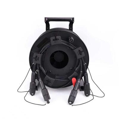 150M Tac Fiber TPU Zırhlı Taktik Fiber Tek Modlu 4/6/8/12 Damarlı Kablo Makara üzerinde SC LC ST Konnektörlü Canlı Yayın İçin