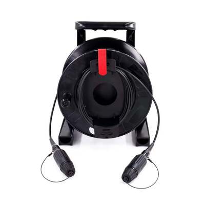 FTTA Taktiksel Fiber Optik Kablo Makarası Genişletilmiş Işın AARC Konnektör HXB11 HXB13 HXB15 SM 2 4 6 8 Fiber Kanal Çekirdek 10-300M