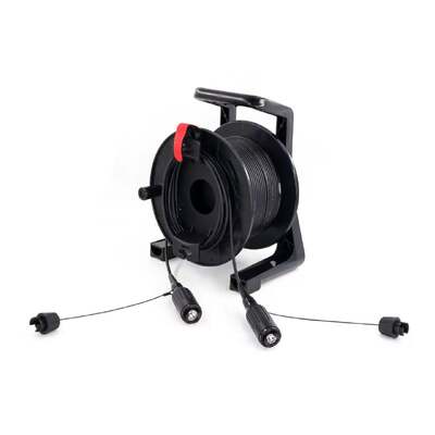 FTTA Taktiksel Fiber Optik Kablo Makarası Genişletilmiş Işın AARC Konnektör HXB11 HXB13 HXB15 SM 2 4 6 8 Fiber Kanal Çekirdek 10-300M